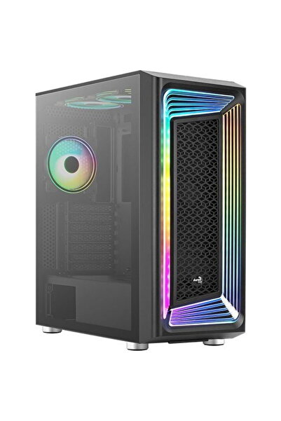AEROCOOL Interstellar-G-BK-v1 Midi-Tower Fara sursa Negru