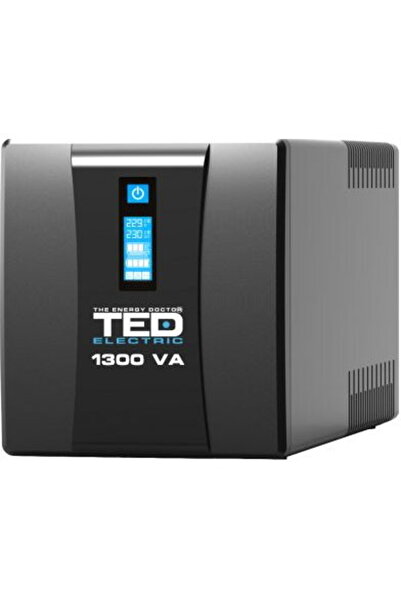 TED Electric UPS 1300VA/750W LCD Line Interactive AVR 4 prize Schuko Manageme...