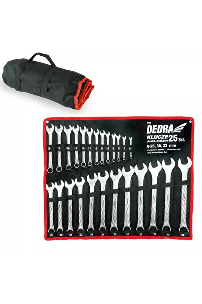 DEDRA EXIM 25 buc Cheie combinata CrV set 6-28, 30, 32 mm