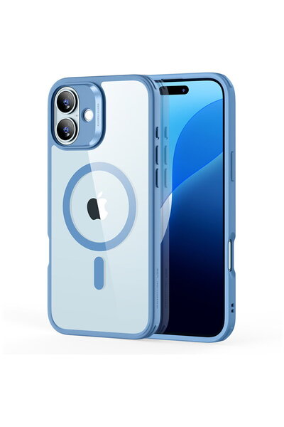 ESR Husă pentru iPhone 16 - Classic Hybrid HaloLock - Albastru transparent