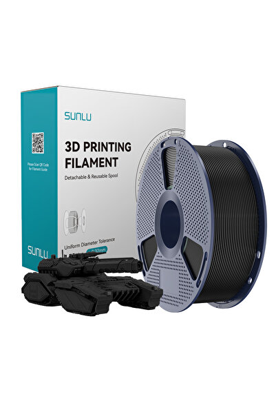 Sunlu Siyah PLA Filament - 1.75mm - 1 Kg