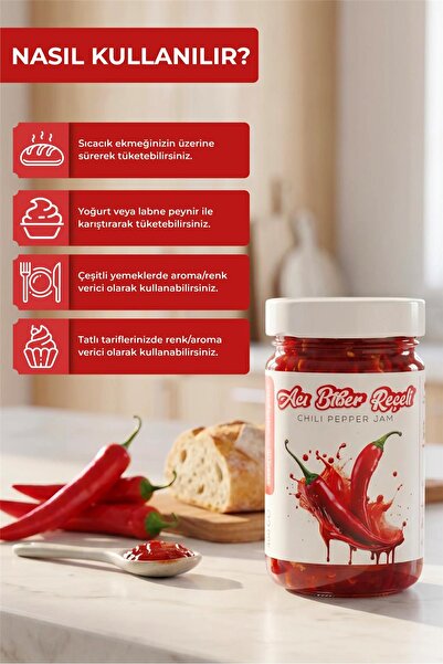 Kocaseyit Yöresel Acı Biber Reçeli 400 gr