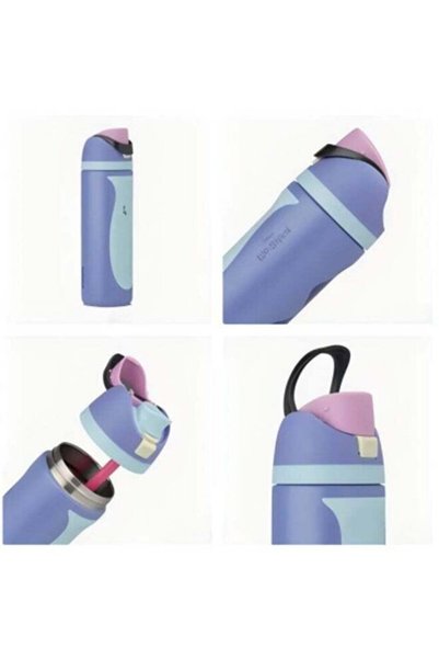 Generic Owala 32oz Insulated Stainless Steel Water Bottle with Straw Lid, Stitch