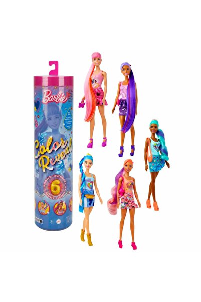 Barbie Color Reveal Renk Değiştiren Sürpriz Bebekler Denim Serisi HJX55