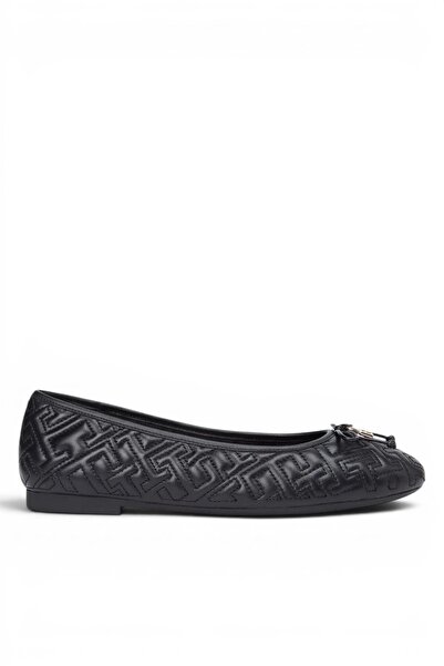Tommy Hilfiger TH QUILTED BALLERINA Kadın Siyah Espadril - FW0FW09264