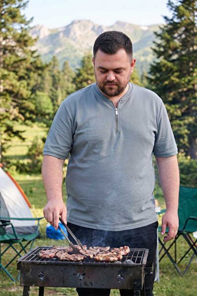 Buratti Tricou din bumbac de mărime mare, cu croiala normală, tricou pentru b...