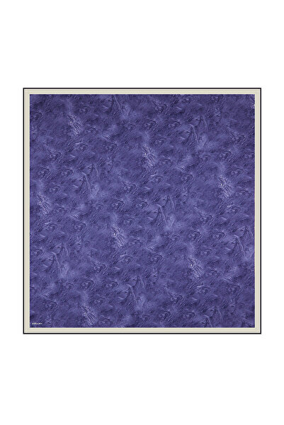Bursa İpek Purple Brush Silk Scarf