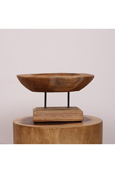 Mylamp CARVING - TEAK AĞACINDAN OYMA MASA ÜSTÜ DEKOR 40x18 cm