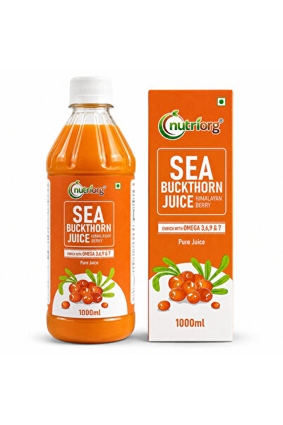 Nutriorg Sea Buckthorn Juice 1000ml Enrich with Omega 3.6.9 & 7