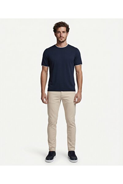 Yargıcı Regular Crew Neck Short Sleeve Sweater