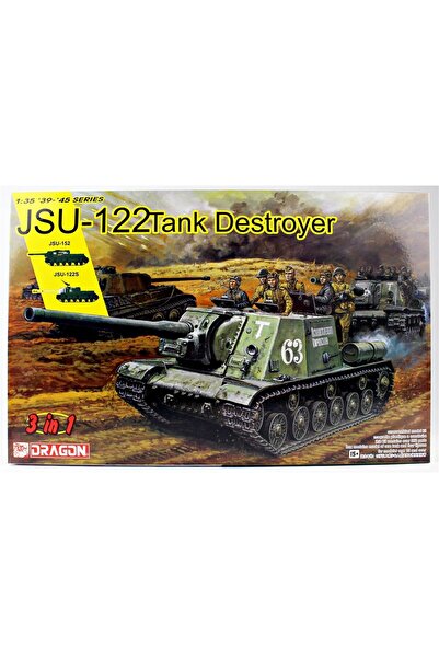 Dragon 6787 1/35 Scale, Jsu-122 Vs Panzerjager Russian Tank Destroyer, Plasti...