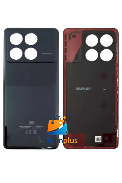 indirimplus Xiaomi POCO X6 Pro Arka Pil Batarya Kapağı SİYAH X6 Pro Arka Kapak