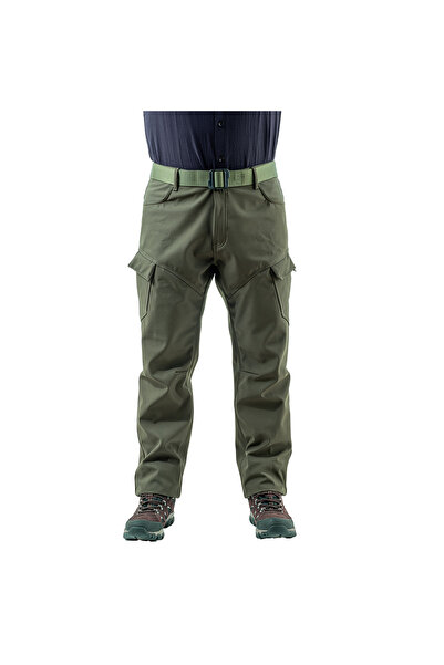 SAVAGE İçi Polarlı Softshell Pantolon - Su Rüzgar Geçirmez - - Haki