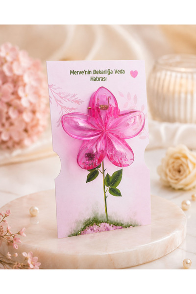 Alvion atelier Pembe Lotus Tokalı Kartlıklı Hediyelik 25 Adet