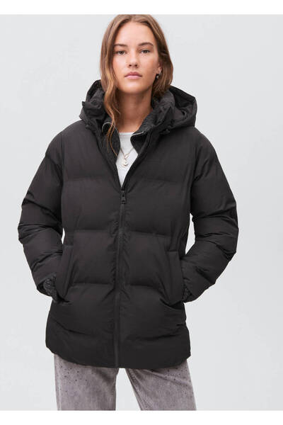 Mango Teen Kapitone uzun anorak