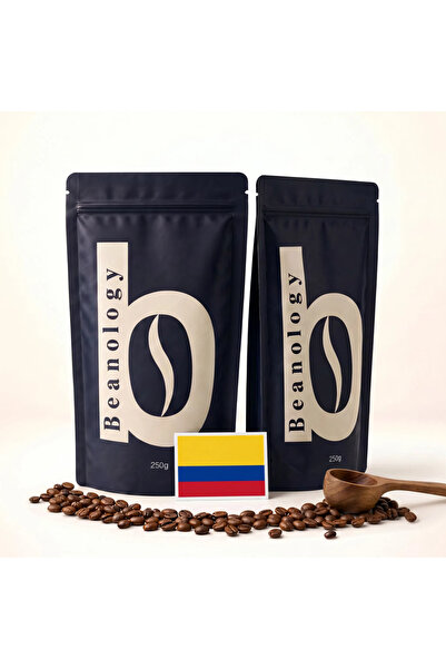 Beanology Coffee قهوة كولومبية متوسطة التحميص 250 جرام + 250 جرام جنايث فالدي...