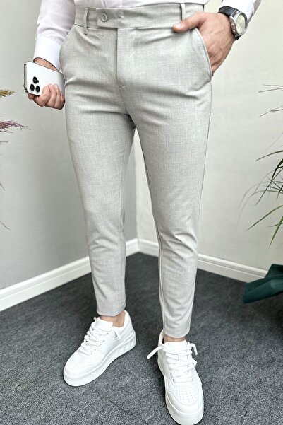 DOPPİO'N DENİM Men's Slim Fit Flexible Lycra Fabric Trousers