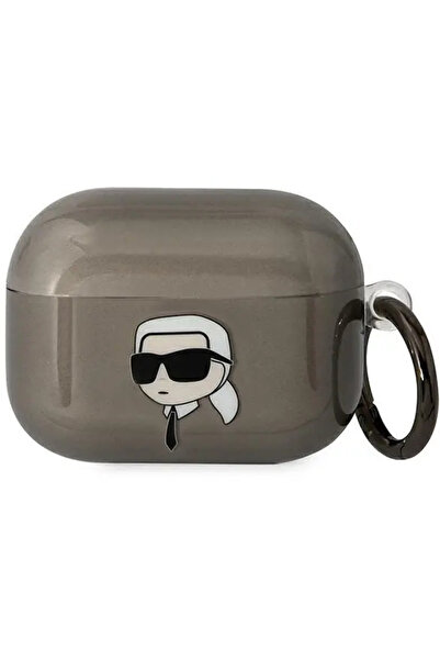 Karl Lagerfeld KLAPHNIKTCK Husă AirPods Pro negru/negru Capul lui Karl