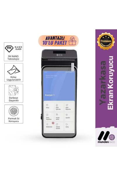 MundesTech Hugin S1 Yazarkasa POS 9H Nano Kırılmaz Cam - 10 Adet