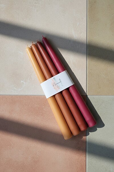 ARİENEL Şamdan Mumu | Colors Of The Arienel | Shades Of Fall | 4'lü Set | Kon...