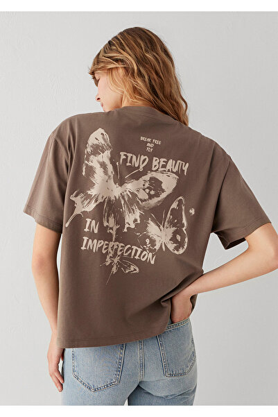 Mavi Printed Brown Women's T-Shirt M1613872-83866
