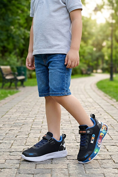 Kiko Kids Velcro Işıklı Günlük Cırtlı Erkek Çocuk Spor Ayakkabı
