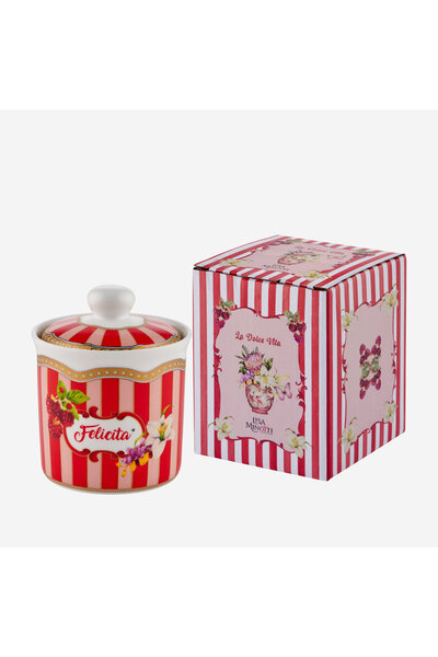 Lisa Minotti Puglia Red Porcelain Storage Container 300 ml