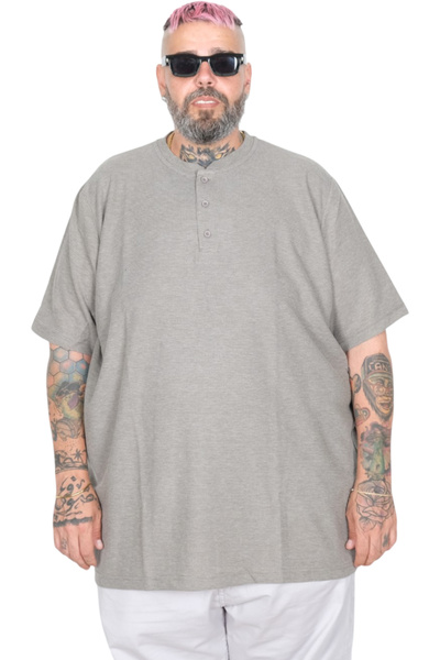 ModeXL Мъжка тениска с кръгло деколте Mode XL Plus Size, цвят Waffle, U20036,...