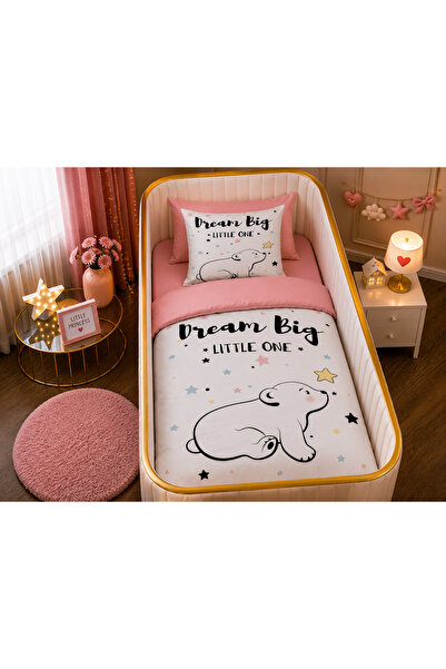 Fabeteks Little One Baby Teddy Bear Single Digital Baby Bedding Set