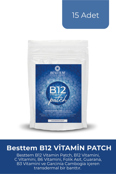 BESTTEM B12 Vitamin Patch – Transdermal Teknoloji ile Günlük Vitamin Desteği ...