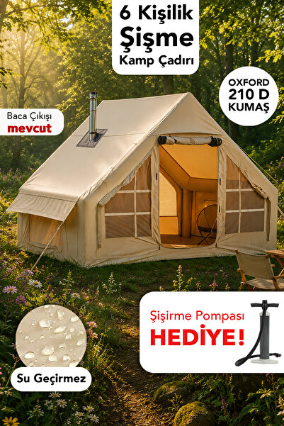 Fischer 6 Kişilik Çift Kapılı Çadır - Kolay Kurulum Su Geçirmez Kamp Outdoor ...