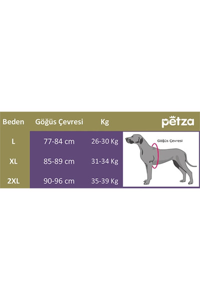 Petza Orta ve Büyük Irk Köpek Mont - Yukata