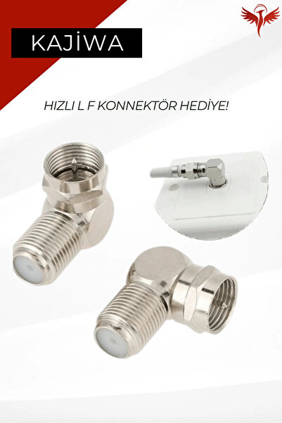 KAJİWA 3 METRE ANTEN KABLOSU HAZIR 4K Çanak Lnb Kablosu ( Altın uç F Konnektör)