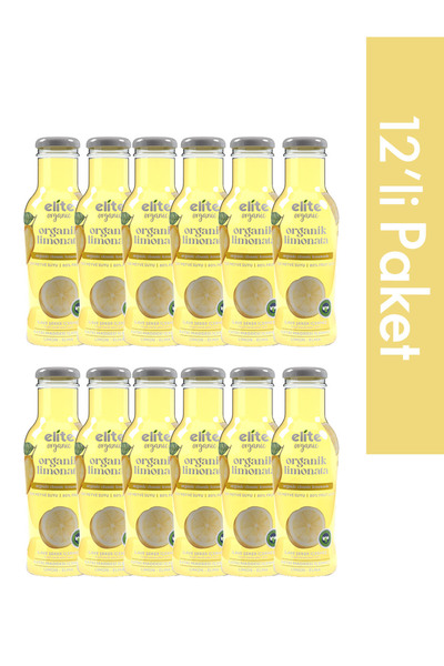 Elite Naturel 12'li Organik Klasik Limonata 250 Ml