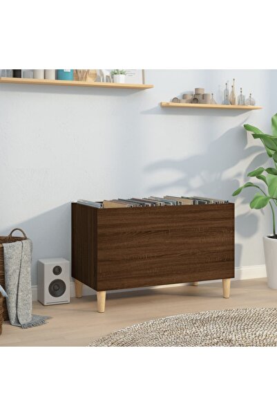 Concept Dulap pentru discuri stejar maro 74,5x38x48 cm lemn prelucrat