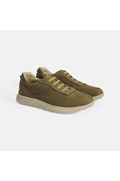 Desa Pantofi casual din piele nubuck verde confort pentru bărbați