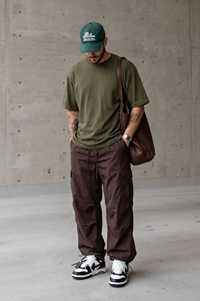 gothamvibes Men's Timeless Oversize Khaki T-Shirt