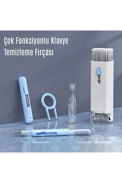 Go İthalat Perie multifuncțională 7 în 1 pentru curățarea tastaturii (784)