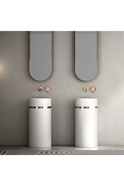 Havona Lavoar de sine stătător SELEN din compozit 400 × 400 × 880 mm