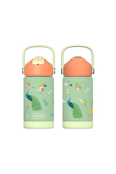SipnJoy - Flipsip Children's Water Thermos |   360 ml - Peacock Queen