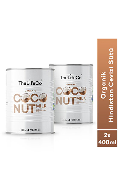 TheLifeCo Organik Hindistan Cevizi Sütü 400 ml X 2 Adet