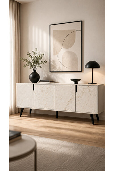 VM VERTEX MOBİLYA Latina Modern Konsol 180cm Traverten