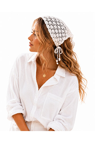 NEHOLİA Hand Knitted Hair Bandana Bohemian Headband Summer Combination Bandan...