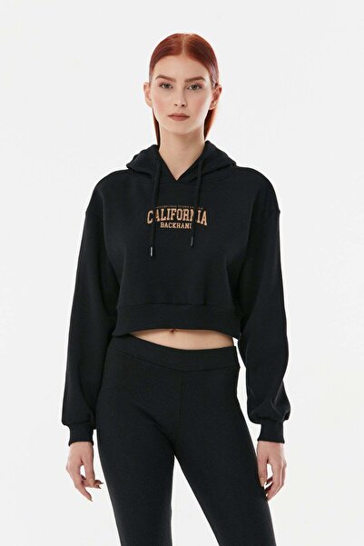 Fulla Moda سويت شيرت بغطاء للرأس مطبوع عليه كاليفورنيا