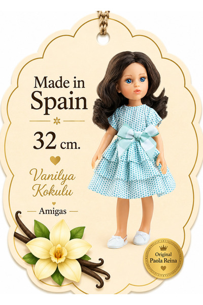 Paola Reina Coti Amiga Oyuncak Bebek 32 cm - Vanilya Kokulu İspanyol Et Bebek...