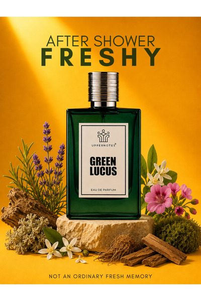 Uppernotes Green Lucas EDP Unisex 80ml | Lavender Neroli Jasmine Vetiver Oakm...