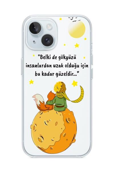 3GEN CASE İphone 15 Uyumlu Desenli Şeffaf Silikon Kılıf