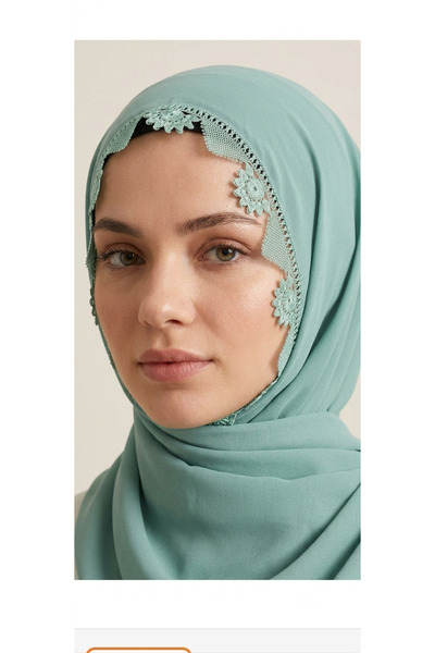 NUMİSTORE İğne oyası yeşil renk namaz örtüsü