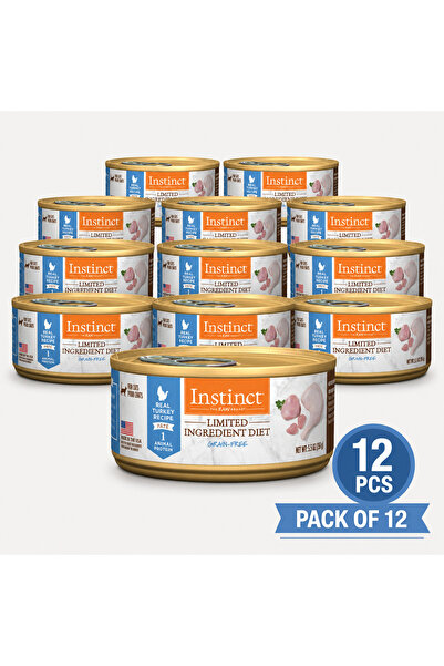 INSTINCT Limited Ingredient Diet Pate Cans Turkey for Cats 156g Pack of 12