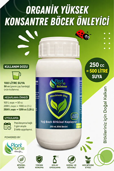 Plant Home Power Mix Bitkisel Yağ Bazlı Organik Böcek Kovucu – Yoğun Konsantr...